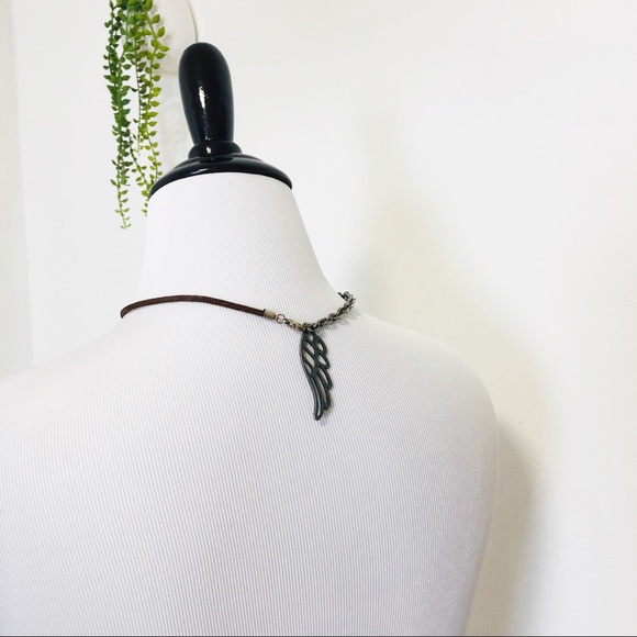 Angel Wing Boho Choker - Picture 4 of 4